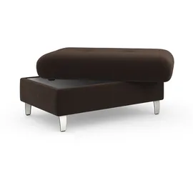 sit&more Hocker SIT & MORE "Marano", braun (espresso), B:102cm H:43cm T:67cm, 98% Polyester, 2% Polyamid, Hocker, Hocker, mit Stauraum