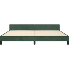 vidaXL Bettgestell 200 x 200 cm Dunkelgrün