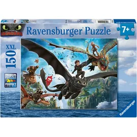 Ravensburger Kinderpuzzle 150 XXL Teile - Dragons - Drachen und Helden