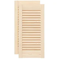 vidaXL Schranktüren Lamellen-Design 2 Stk. 61,5x29,5cm Massivholz vidaXL
