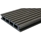 Kovalex WPC-Terrassendiele Exklusiv nach Maß  (Graubraun, Gebürstet, 380 x 14,5 x 2,6 cm)