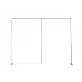 Showdown Displays Showdown Raumteiler Basic - 200-150 Doppel Hexagon - Grün - Silberner Rahmen