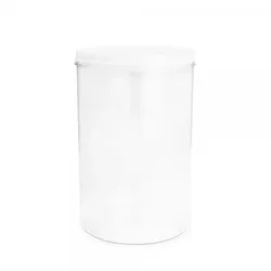 Gastroback Dose mit Deckel, 5,5 L, Dose Glasklar, Deckel weiss, Artikel-Nr.: GKC_5.5