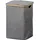 KESPER Wäschesammler, Material: Polyester, Bambus, Maße: B: 33 x T: 33 x H: 50 cm, | grau