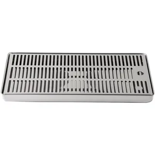 BieTal BieTal® Tropfschale Tropfkasten Edelstahl Lochplatte Aufbau Theke Bar 60x22cm