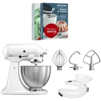 KitchenAid 5K45SS Classic weiß inkl. Paket 1