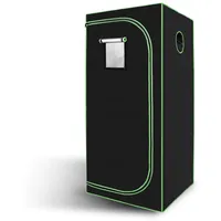 SWANEW Grow Zelt, Grow Tent, Growschrank für Homegrow, Indoor Anbauzelt, Growroom, Lichtdicht und Wasserdicht Pflanzzelt, Zuchtzelt(Schwarz Grün, 80x80x180cm)...