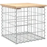 vidaXL Gartenbank aus Gabionen 43x44x42 cm Massivholz Kiefer