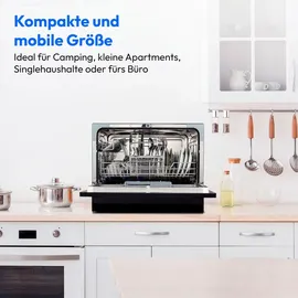 Medion DWT60 Tischgeschirrspüler (freistehend, 550 mm, Schwarz)