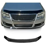 Omac Motorhaube Deflektor Steinschlagschutz kompatibel mit Vw Passat B6 2005-2010 Schwarz