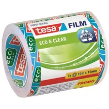 Tesa Klebefilm transparent 15 mm x 10 m 3 Rollen