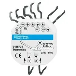 Busch-Jaeger 6415/24 Busch-Jalousiecontrol® II Trennrelais Gleichstromantriebe 2-fach 2CKA006410A0363 641524