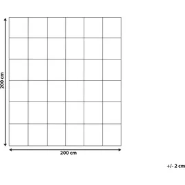 Beliani Zweilagige Ganzjahresbettdecke Teleno Mikrofaser 200 x 220 cm)
