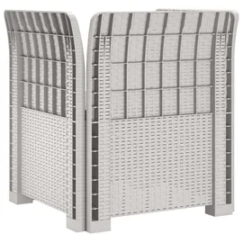 vidaXL 1-Sitzer Sessel 1 x 1 x 1 cm weiß