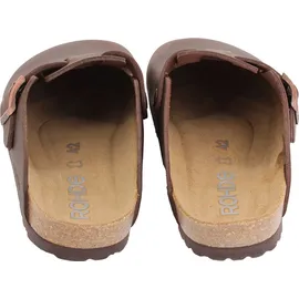 ROHDE Herren, Männer, Hausschuhe,verbandschuhe,Therapie-Sandalen,Klett-Hausschuhe,Mocca,44 EU | Gr.: 44