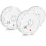 Brandson Rauchmelder Weiß 3er-Set