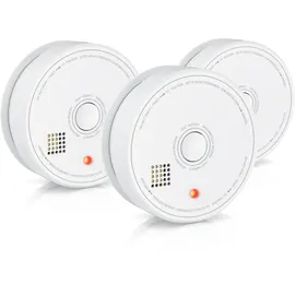 Brandson Rauchmelder Weiß 3er-Set