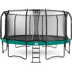 SALTA Trampolin First Class Ø 487 cm grün + Netz + Leiter