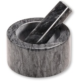 KESPER | Mörser, Material: Marmor, Maße: Ø 13 cm, H: 8 cm, Farbe: Grau poliert | 71504
