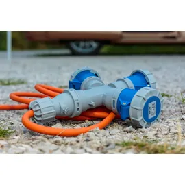Brennenstuhl 1167670205 Strom Camping-CEE-Verlängerungskabel Grau, Blau, Orange 2 m H07RN-F 3G 2,5 mm2