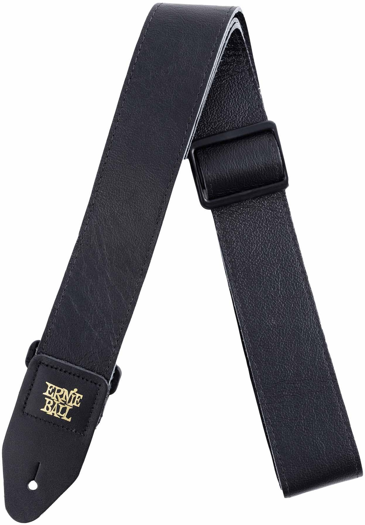 Ernie Ball 4134 2" Tri-Glide Italian Leather Strap Black