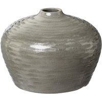 Creativ deco Tischvase »HUMILIS«, (1 St.), aus Keramik, mit Streifenmuster, grau