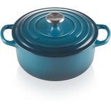 Le Creuset Signature Bräter 20 cm rund deep teal