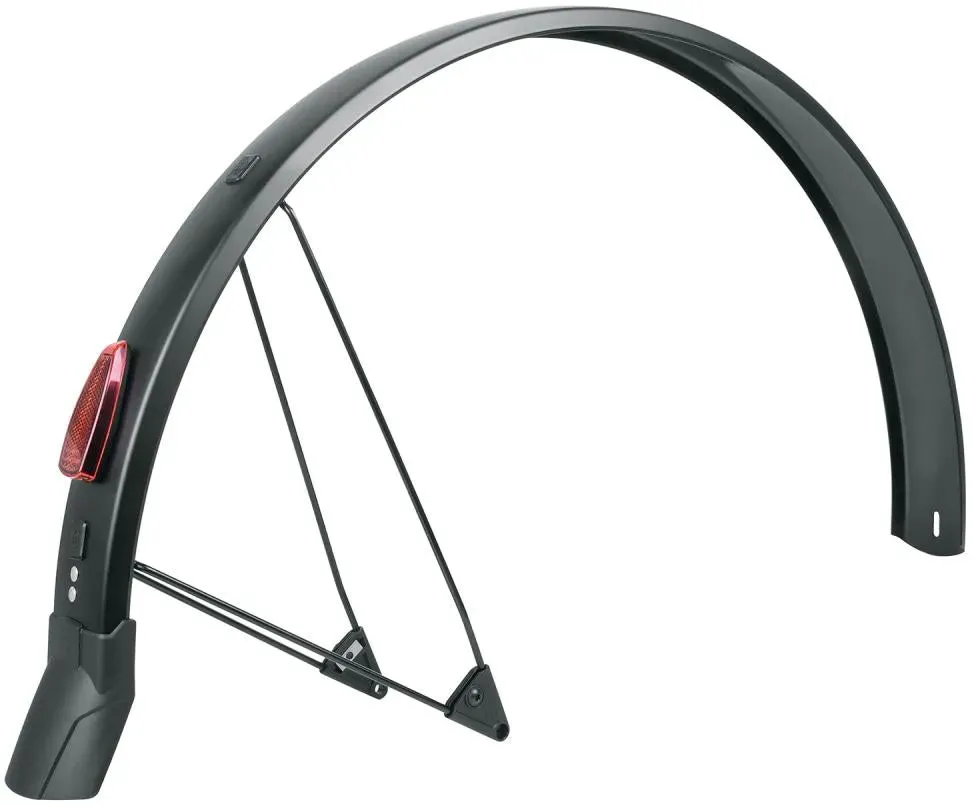 SKS Urban Arrow A65R 26" Hinterradschutzblech, speziell für Urban Arrow Cargobikes, 65 mm Spurbreite, 1200 mm Länge, mattschwarz, Kunststoff, V-Adapter mit ESC-Sicherheitssystem