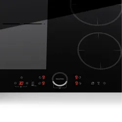 Klarstein Delicatessa 70 Hybrid Einbaukochfeld Induktion 4 Zonen 7000W Glaskeramik Schwarz