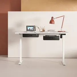 Maclean Brackets Maclean Ergonomische Untertischschublade mit Schlüssel Abschließbar Maximale Belastung: 5 kg Unter Schreibtisch Halterung Hängeschublade Schwarz