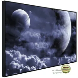 papermoon Infrarotheizung »EcoHeat - Wolken mit Monden «, Matt-Effekt - bunt