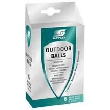Sunflex 20611 Tischtennis-Bälle OUTDOOR 6 Stück