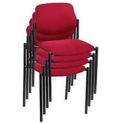 4 Nowy Styl Besucherstühle Styl STYL BLACK C29 4ER bordeaux Stoff