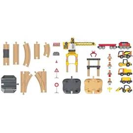 Lupilu® Eisenbahn-Set Baustelle
