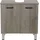 WELLTIME Waschbeckenunterschrank Florenz 2 Tür 59 x 60 x 30 cm Grau