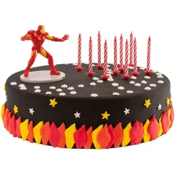 Averngers Iron Man Tortendeko Set mit Kerzen