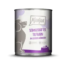 MjAMjAM Leckere Mahlzeit 800g Dose Hundenassfutter 6 x 800 Gramm schmackhafter Truthahn an leckeren Möhrchen