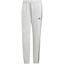 adidas Essentials 3-Stripes French Terry Cuffed Jogginghose Medium Grey Heather/Black XXS