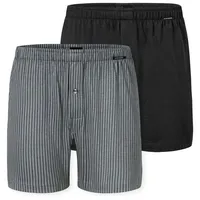 SCHIESSER Boxershorts Singel-Jersey in Schwarz / grau | Gr.: XL