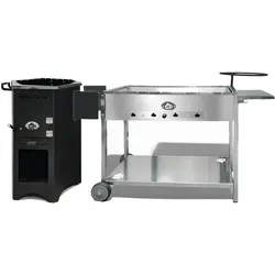 Grillpeter Grillstation Batyr Feuertonne mit Mangal und Zubehör