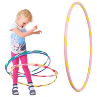 Hoopomania Hula-Hoop-Reifen Bunter Kinder Hula Hoop für kleine Profis, Ø80cm, Rosa-Gelb gelb|rosa Ø 80 cm