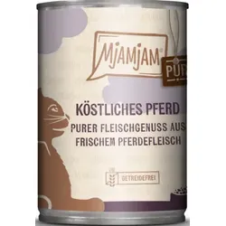 Katzen - Nassfutter MJAMJAM Cat Adult Pferd pur, 400 g