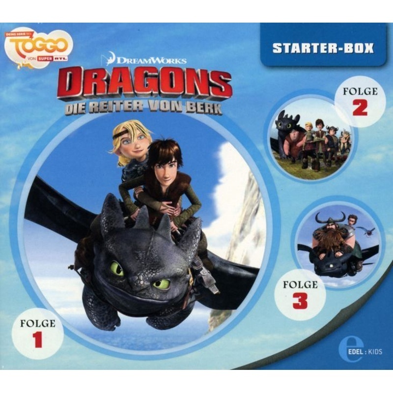 Dragons - Die Reiter Von Berk - Dragons Starter-Box 3 Audio-Cd - Dragons-Die Reiter Von Berk (Hörbuch)