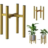 DanDiBo Ambiente Verstellbarer Pflanzenständer 30 x 30 cm Gold