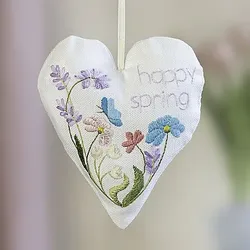 Stick-Herz "Happy Spring"
