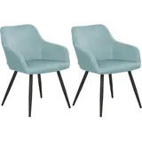 Beliani Esszimmerstuhl 2er Set CASMALIA