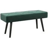 Homcom Sitzbank Bettbank Samt Grün 100 x 36 x 45 cm