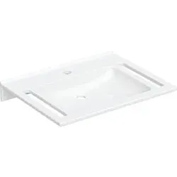 Geberit Publica Waschtisch 402170016 70 x 55 cm, mit Hahnloch, ohne Überlauf, mit Ausschnitten, barrierefrei, weiß-alpin