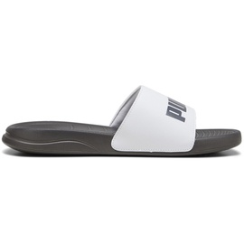 Puma Popcat 20 Slide Sandal, White Dark Coal, 42