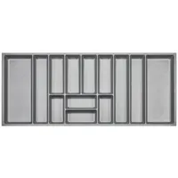 SO-Tech ORGA-BOX-3 Besteckeinsätze Tiefe 473 mm silbergrau Schubladeneinsätze Breite